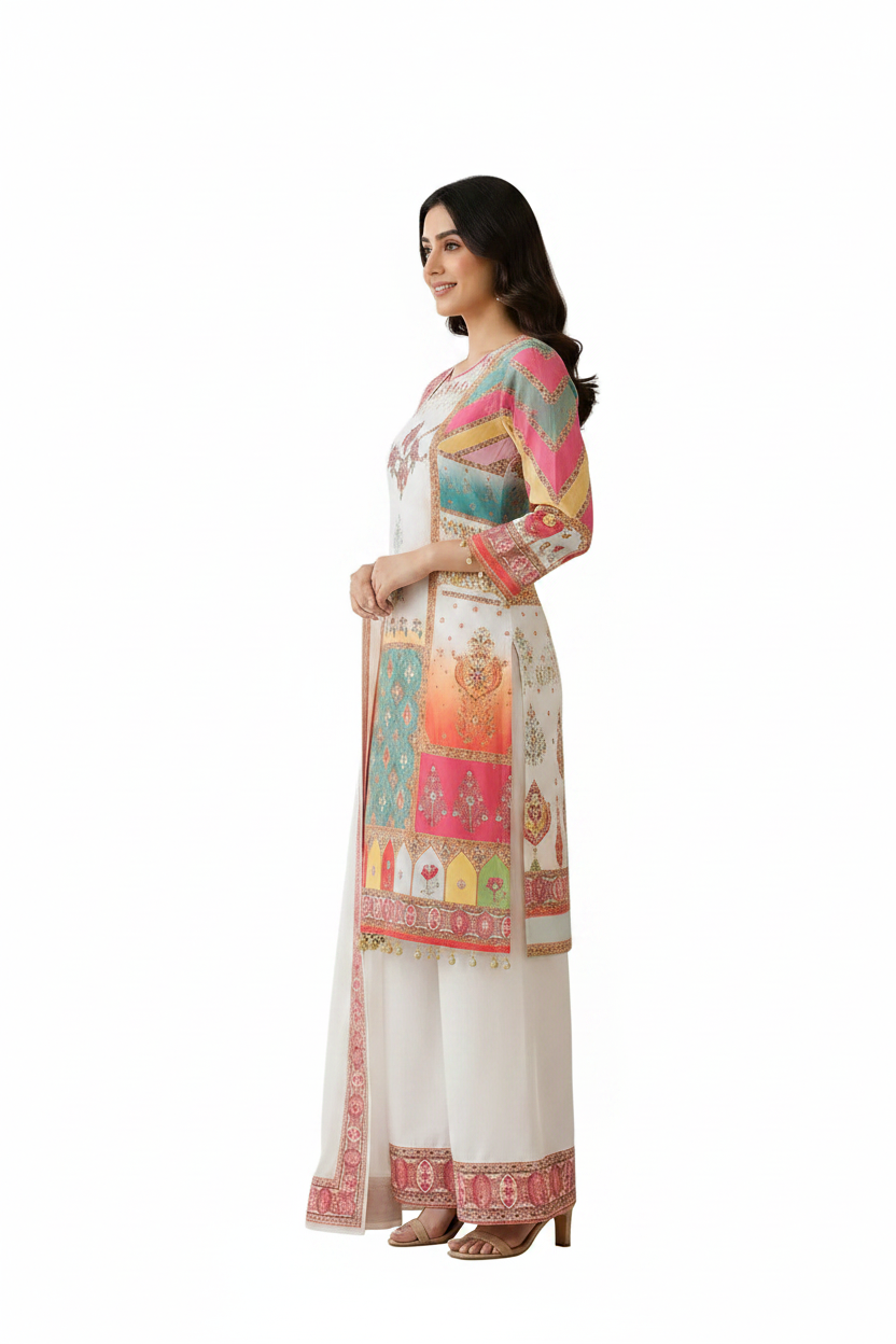 Digital Print 3  Piece Suit Set