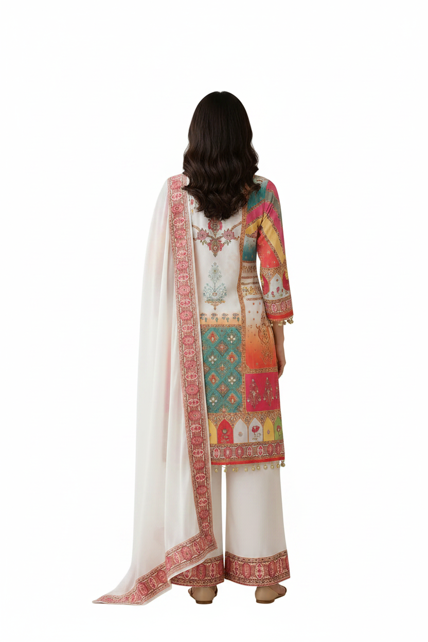 Digital Print 3  Piece Suit Set
