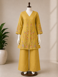 Mal Chanderi Embroidered Co-ord Set