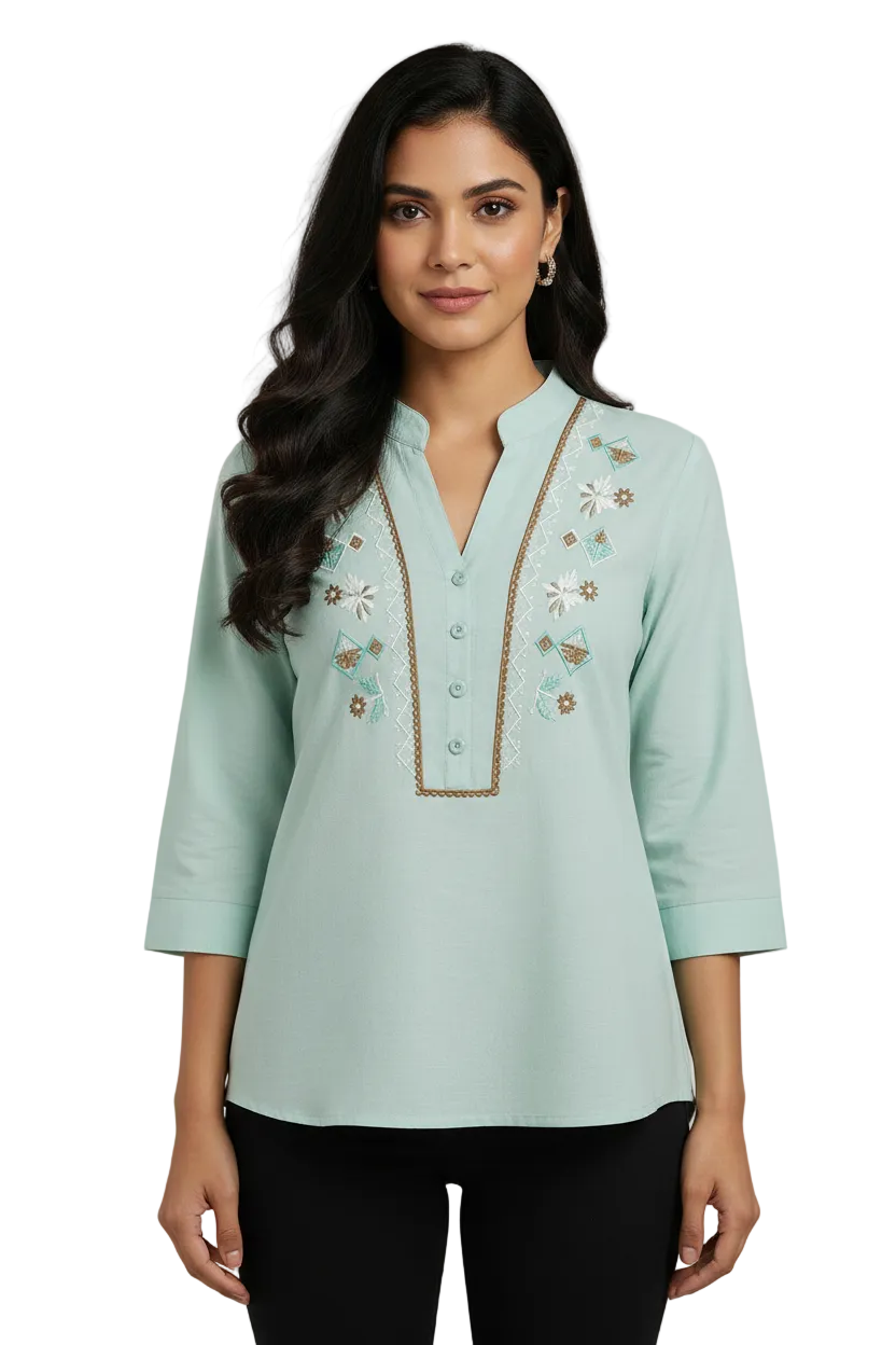 Embroidered Cotton Tunics