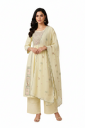 Heavy Cotton Embroidered 3  Piece Suit Set