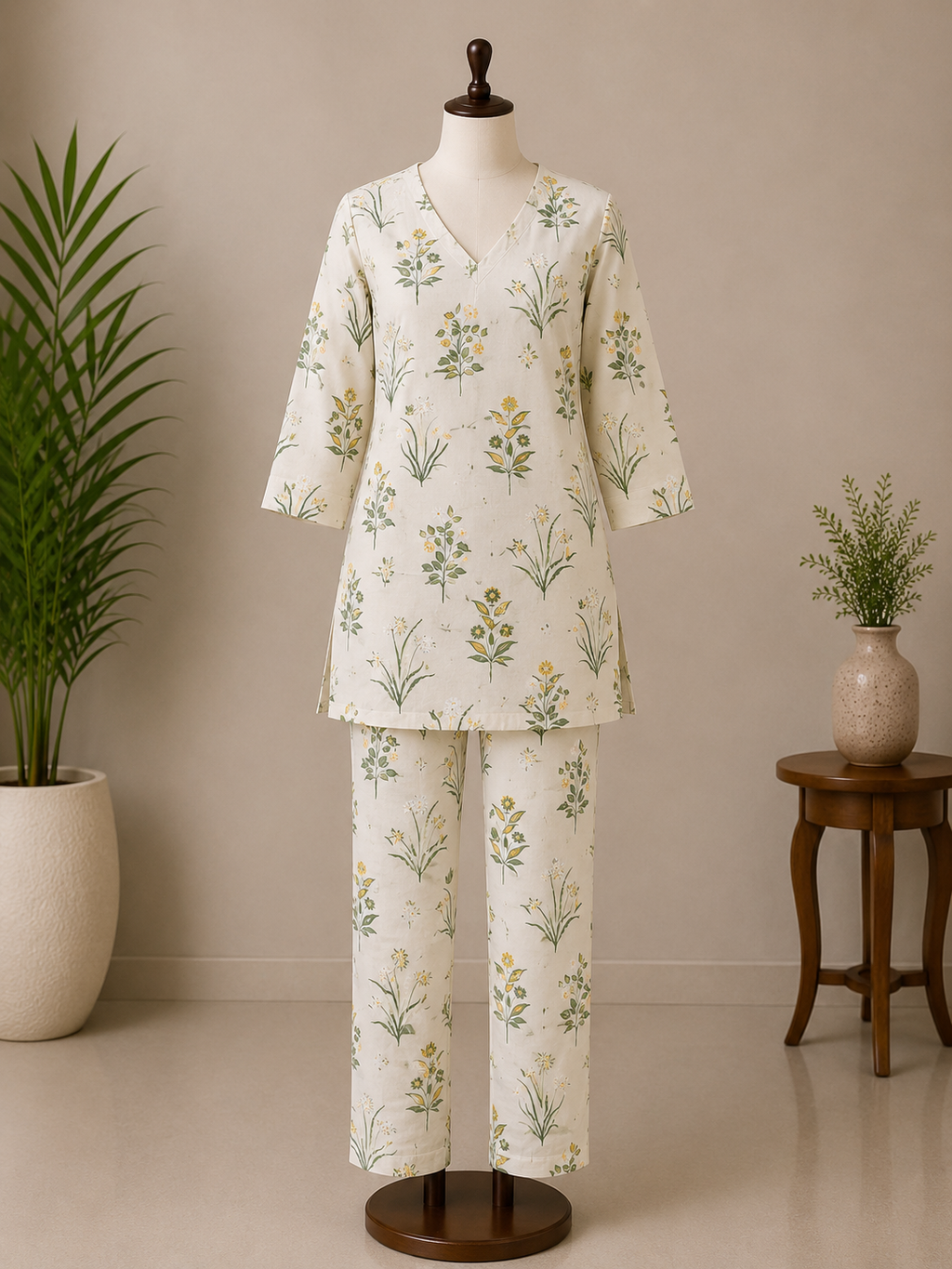 Khadi Cotton Co-ord Set