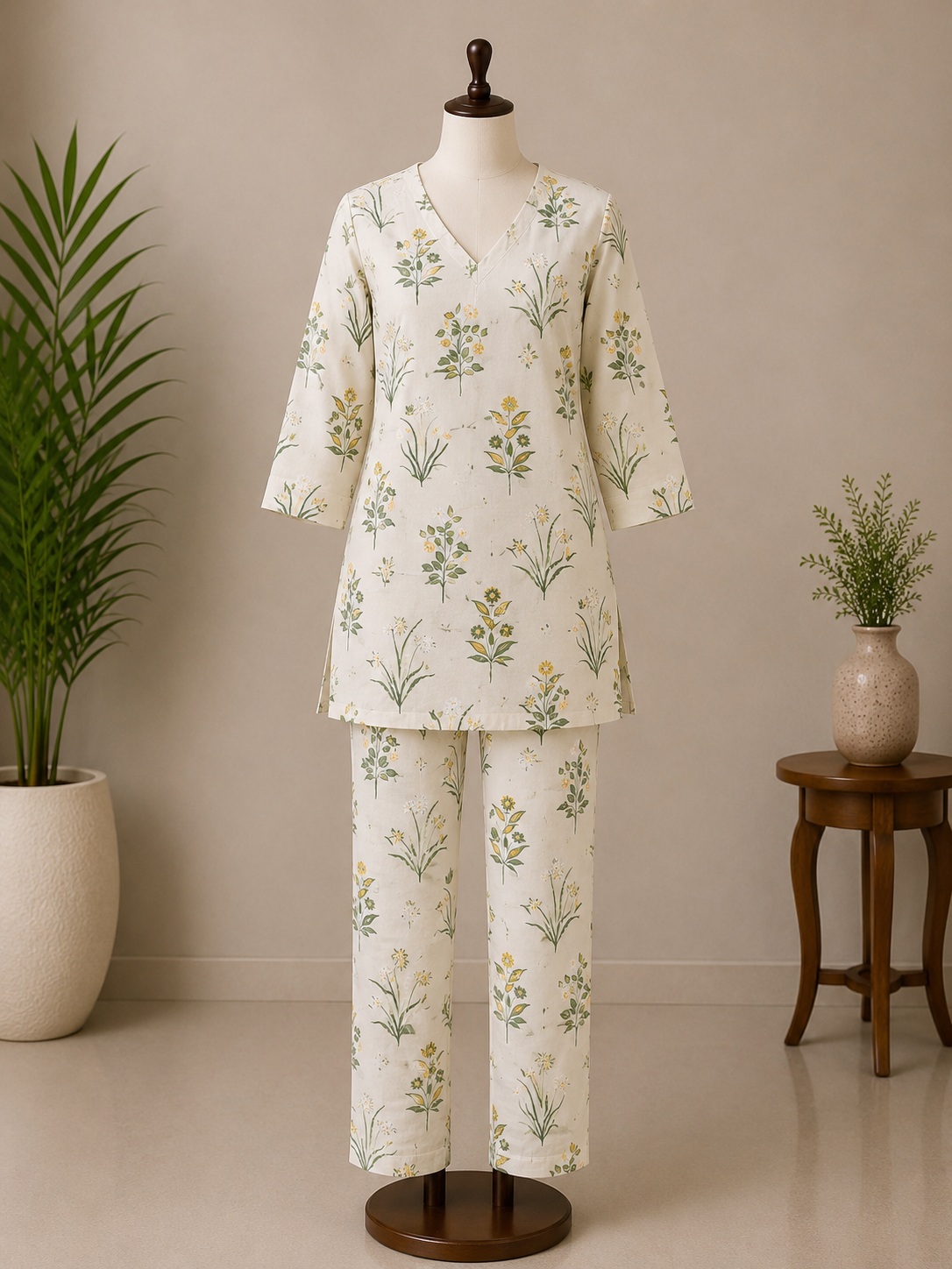 Khadi Cotton Co-ord Set
