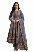 Digital Print Anarkali 3  Piece Suit Set