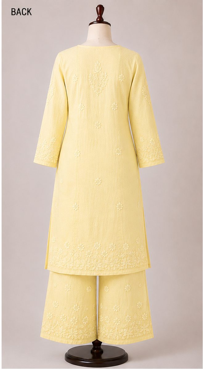 Elegant Lucknowi Hand Embroideried Suit set