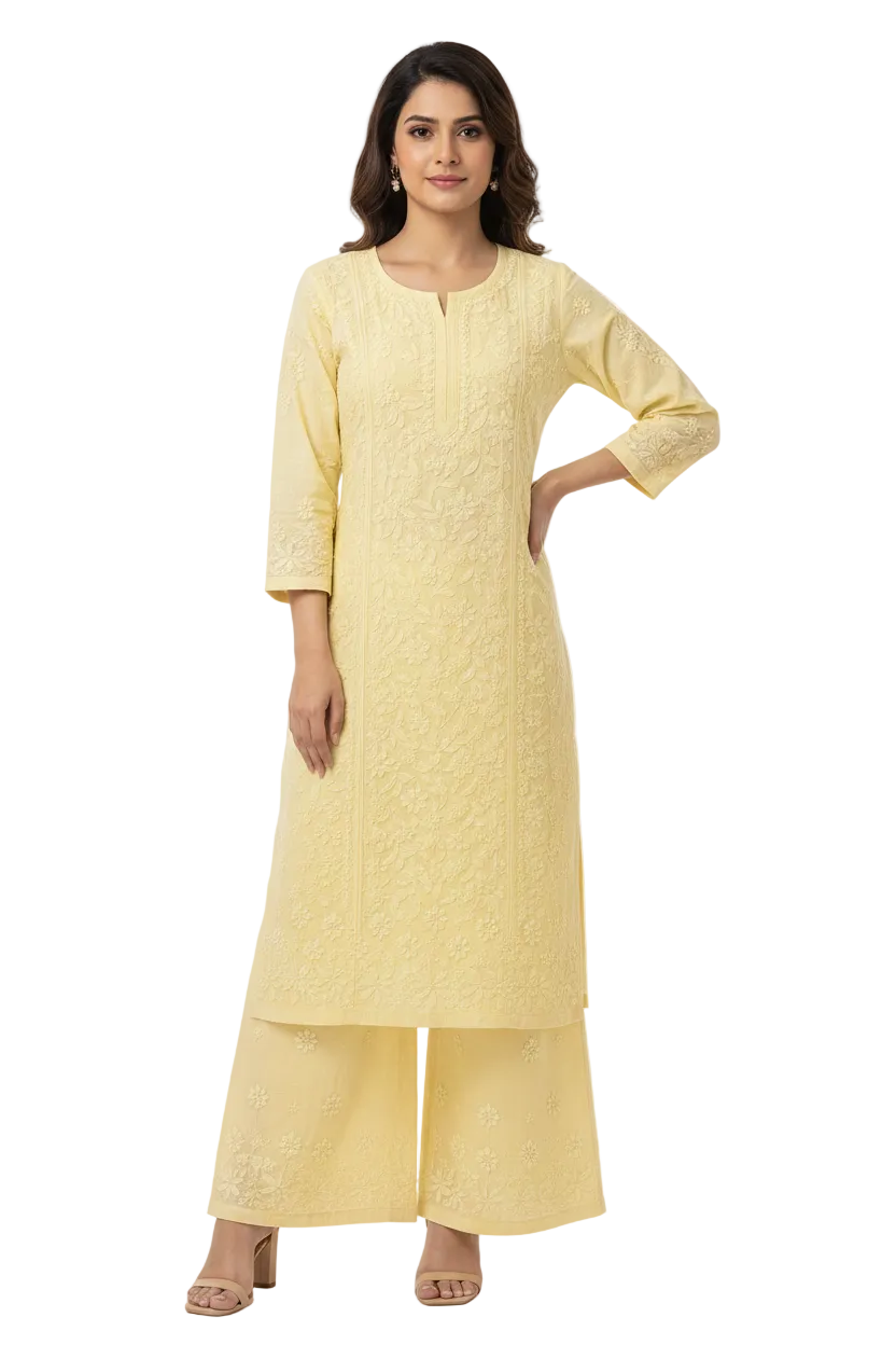 Elegant Lucknowi Hand Embroideried Suit set