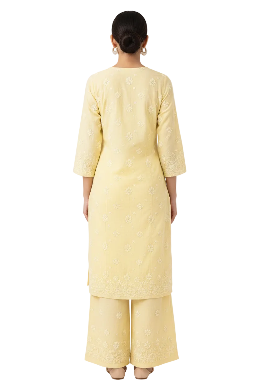 Elegant Lucknowi Hand Embroideried Suit set