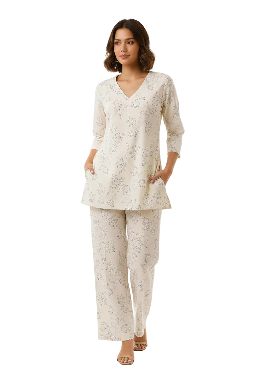 Khadi Cotton Co-ord Set
