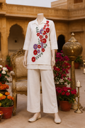 Cotton  Embroidered Co-ord Set