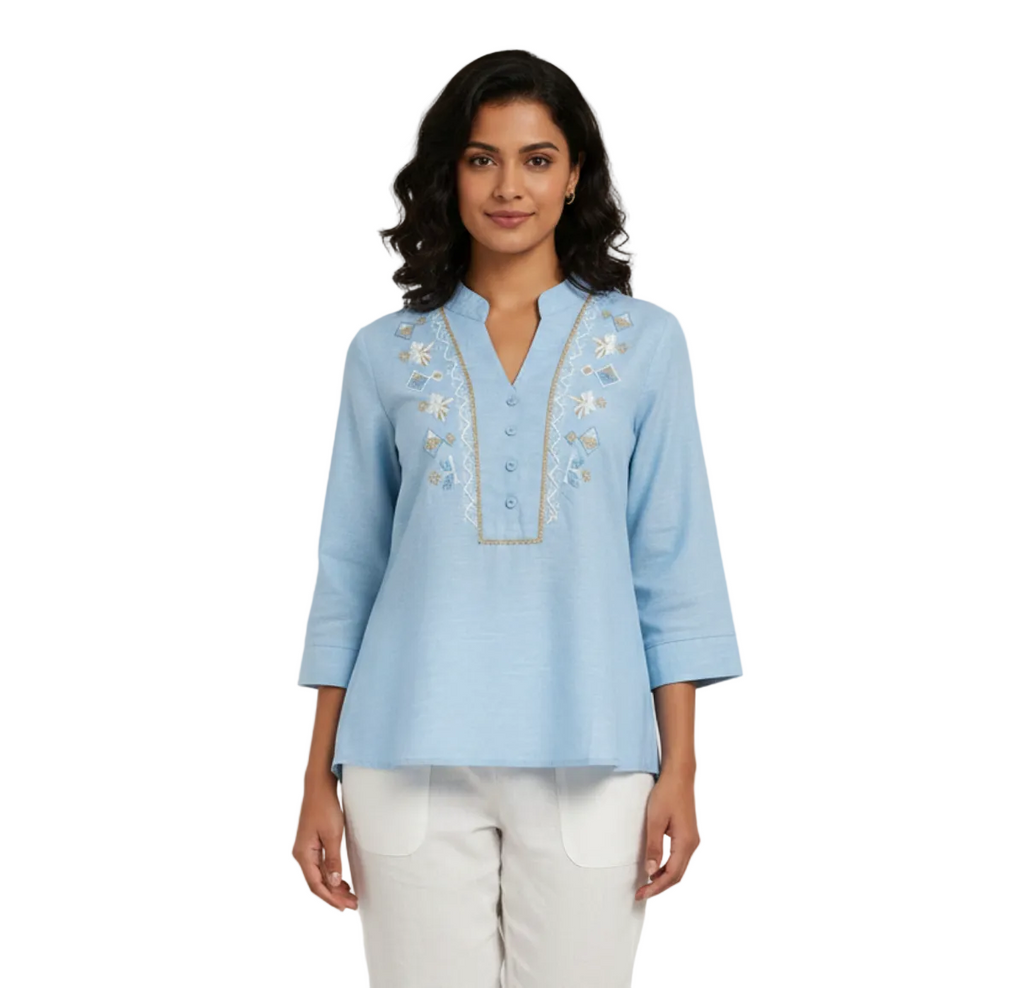 Embroidered Cotton Tunics