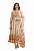 Digital Print Anarkali 3  Piece Suit Set