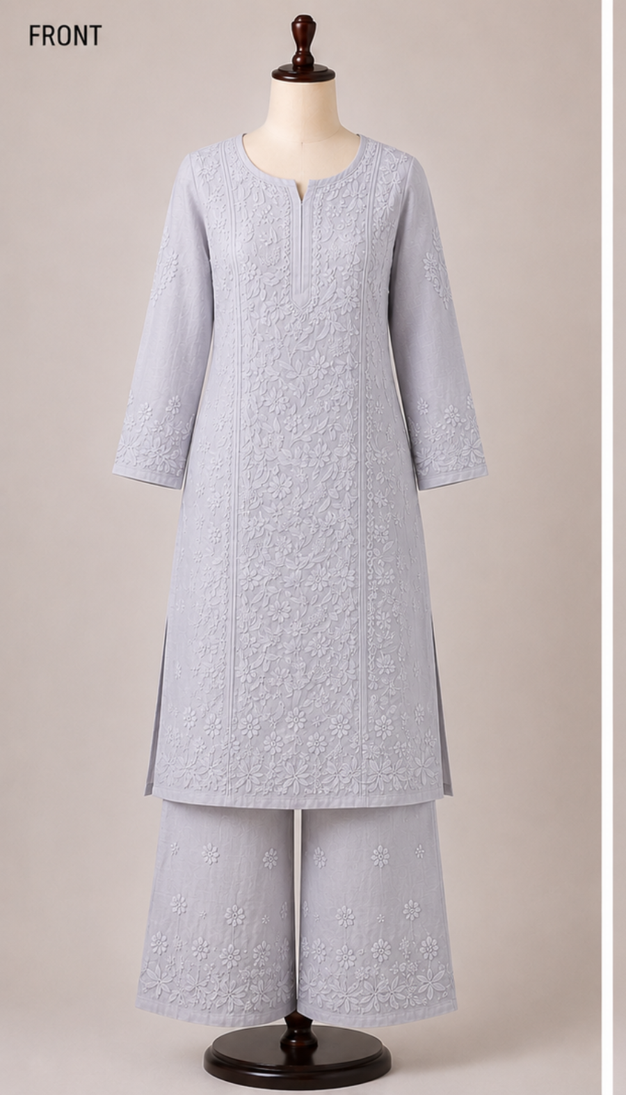 Elegant Lucknowi Hand Embroideried Suit set