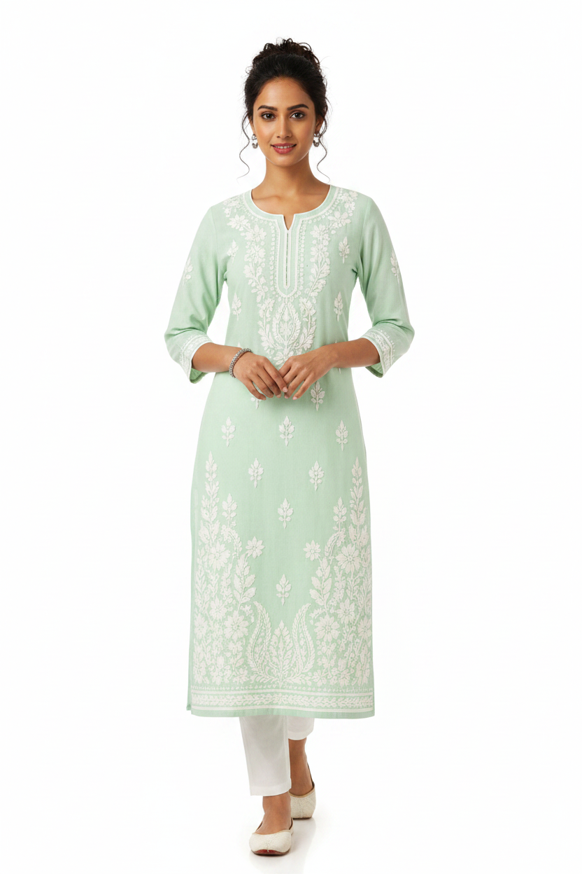 Elegant Lucknowi Hand Embroideried Kurtis
