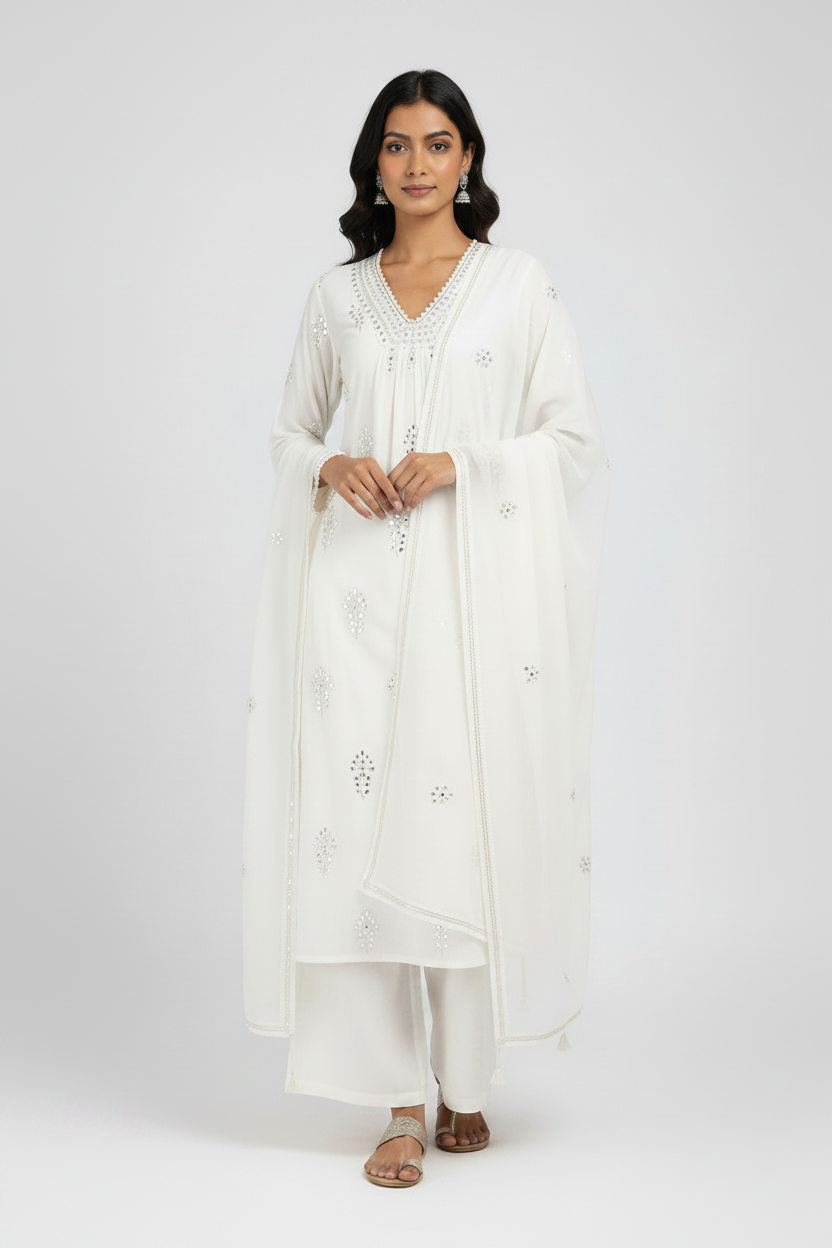 Mal Chanderi 3  Piece Suit Set