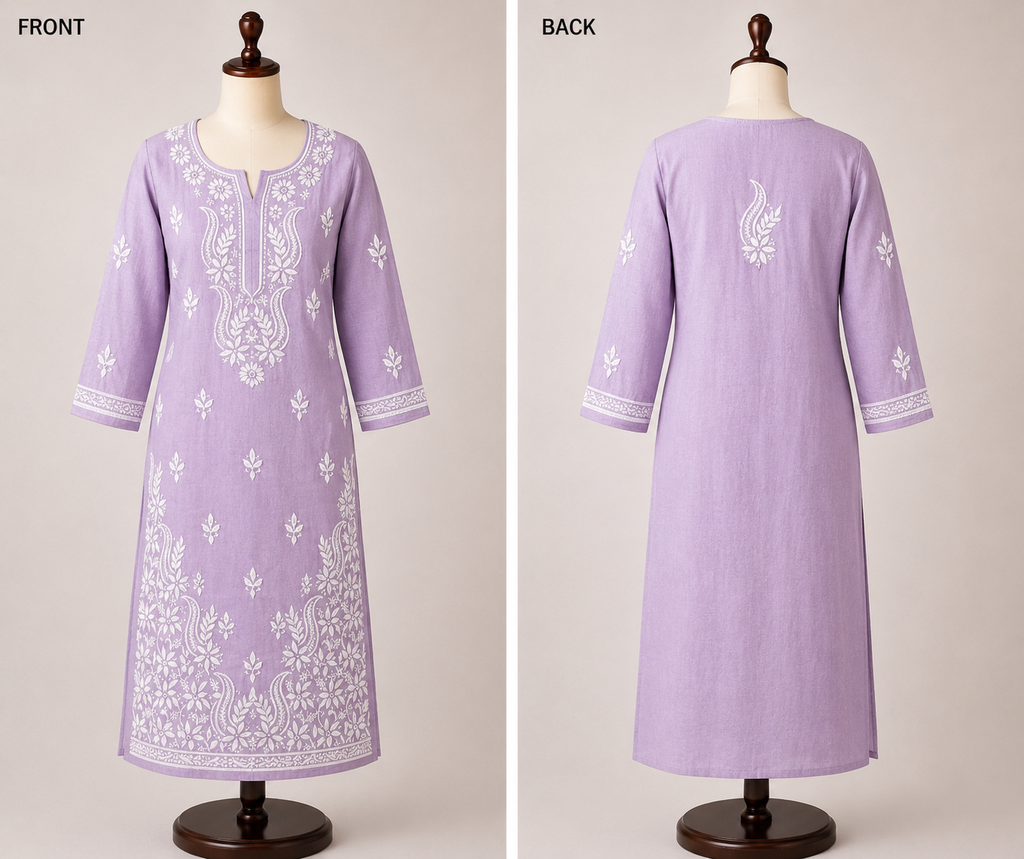 Elegant Lucknowi Hand Embroideried Kurtis