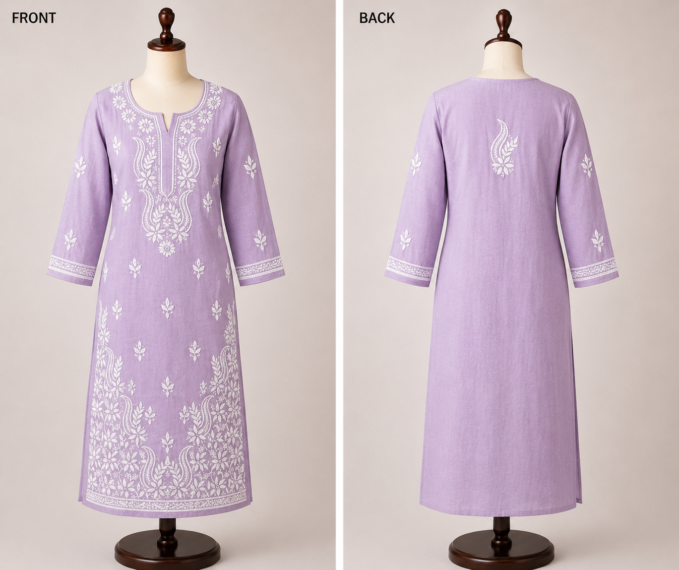 Elegant Lucknowi Hand Embroideried Kurtis