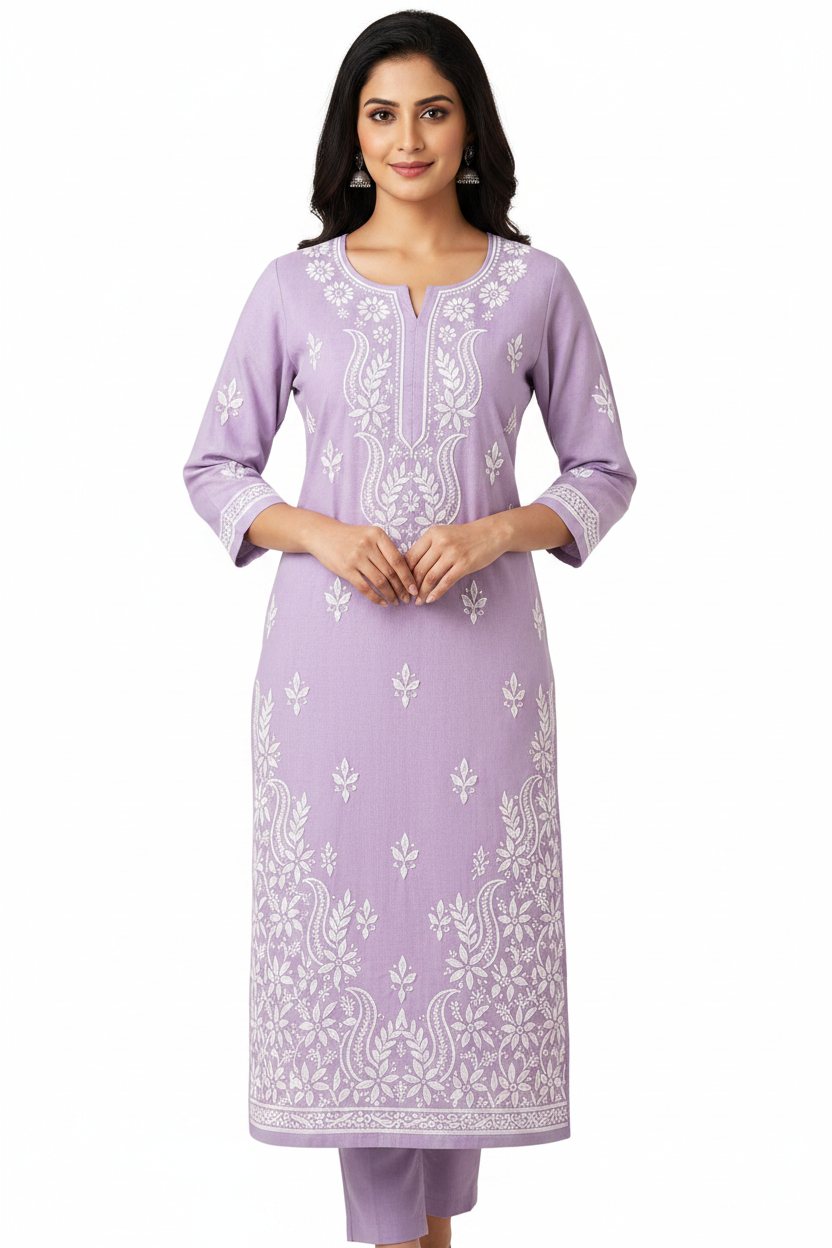 Elegant Lucknowi Hand Embroideried Kurtis