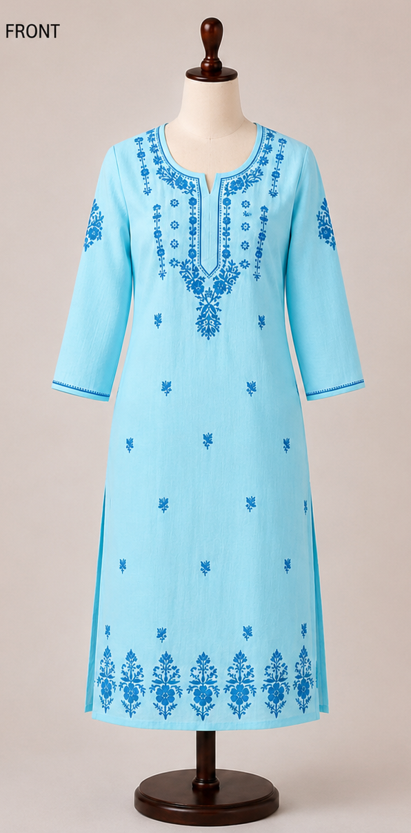 Elegant Lucknowi Hand Embroideried Kurtis