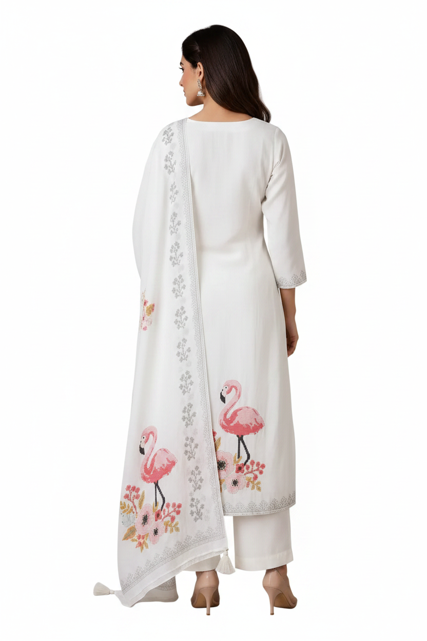 Cotton Digital Print 3  Piece Suit Set