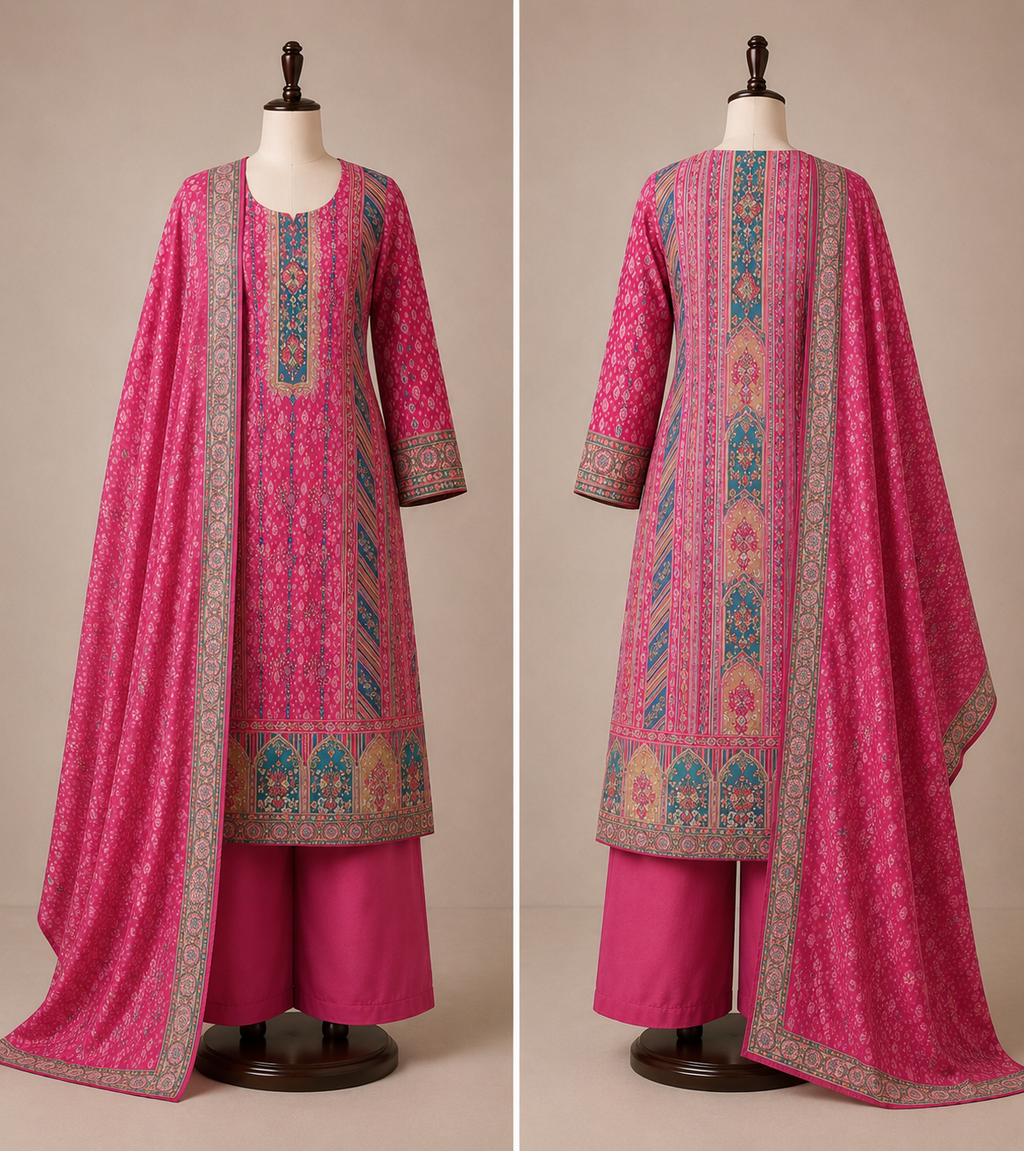 Digital Print 3  Piece Suit Set