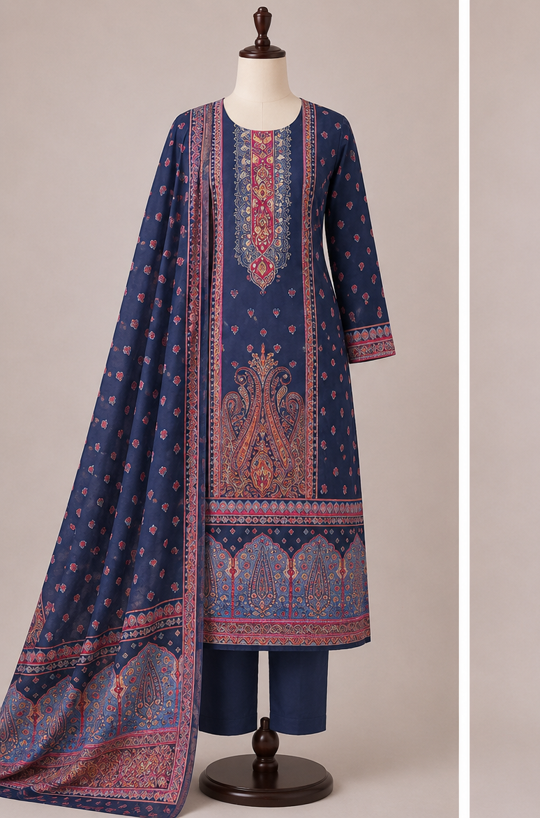 Digital Print 3  Piece Suit Set