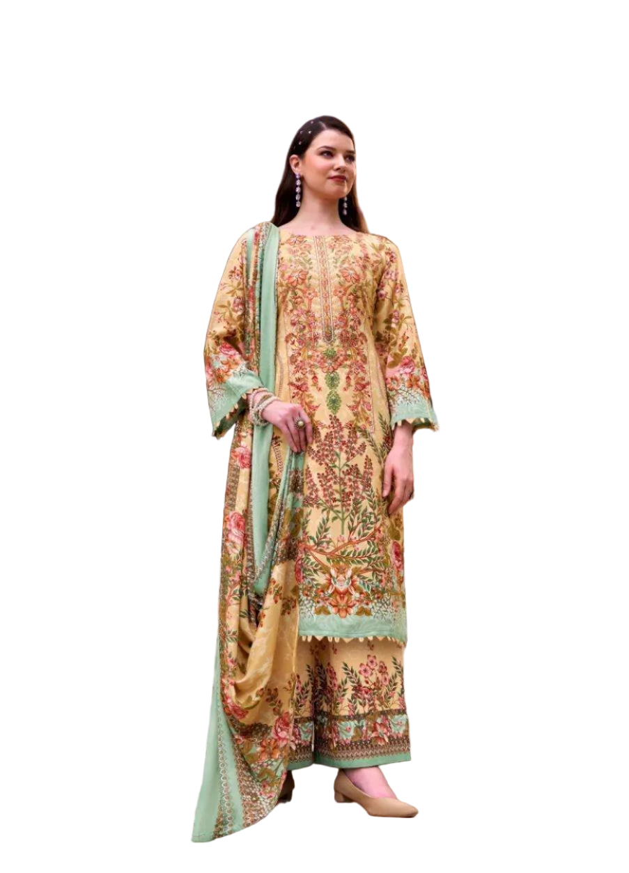 Zulfat Dilruba- 01 -Pakistani Un-Stitched Dress Material